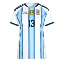 Camiseta Argentina Cristian Romero #13 Primera Equipación Replica Mundial 2026 para mujer mangas cortas